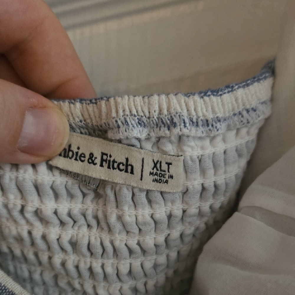 Abercrombie & Fitch Blue Striped Women's Dress - Picture 5 of 5